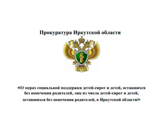 О мерах социальной поддержки детей-сирот О мерах социальной поддержки детей-сирот.
